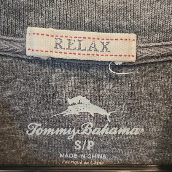 Tommy Bahama Charcoal Zip-Up Sweater - Picture 2 of 6